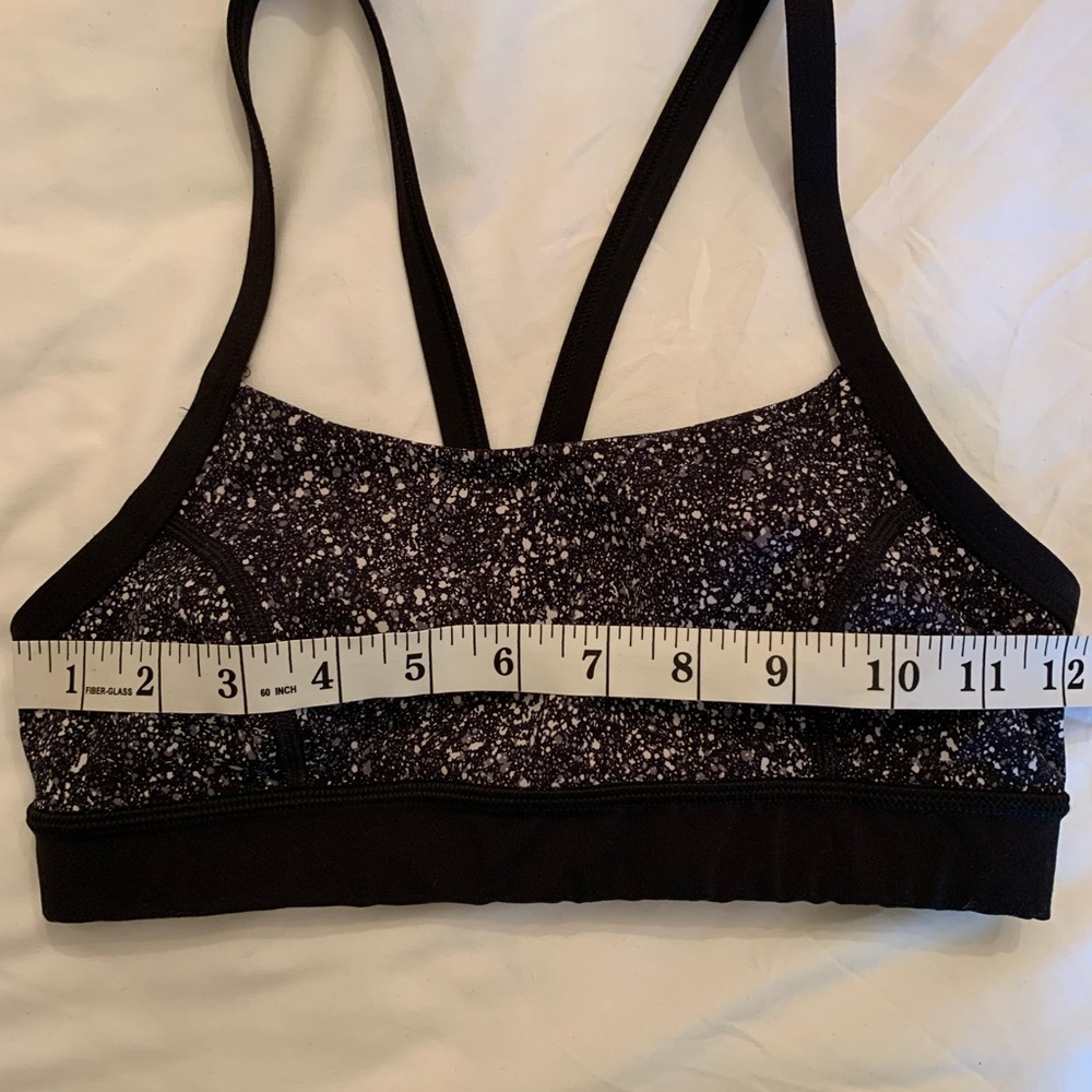 Lululemon Rise and Run Bra Mini Splatter Black - Picture 13 of 16